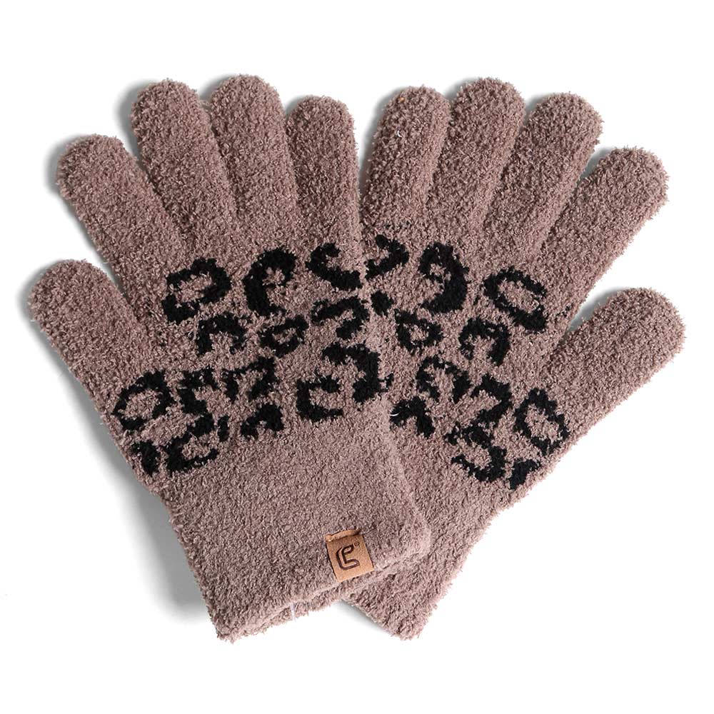 iLLASPARKZ Leopard Cozy Gloves