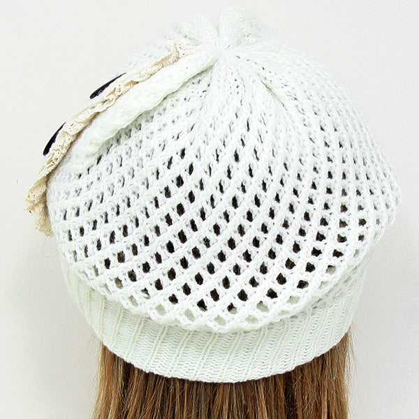 iLLASPARKZ Cute Buttoned Acrylic Beanie