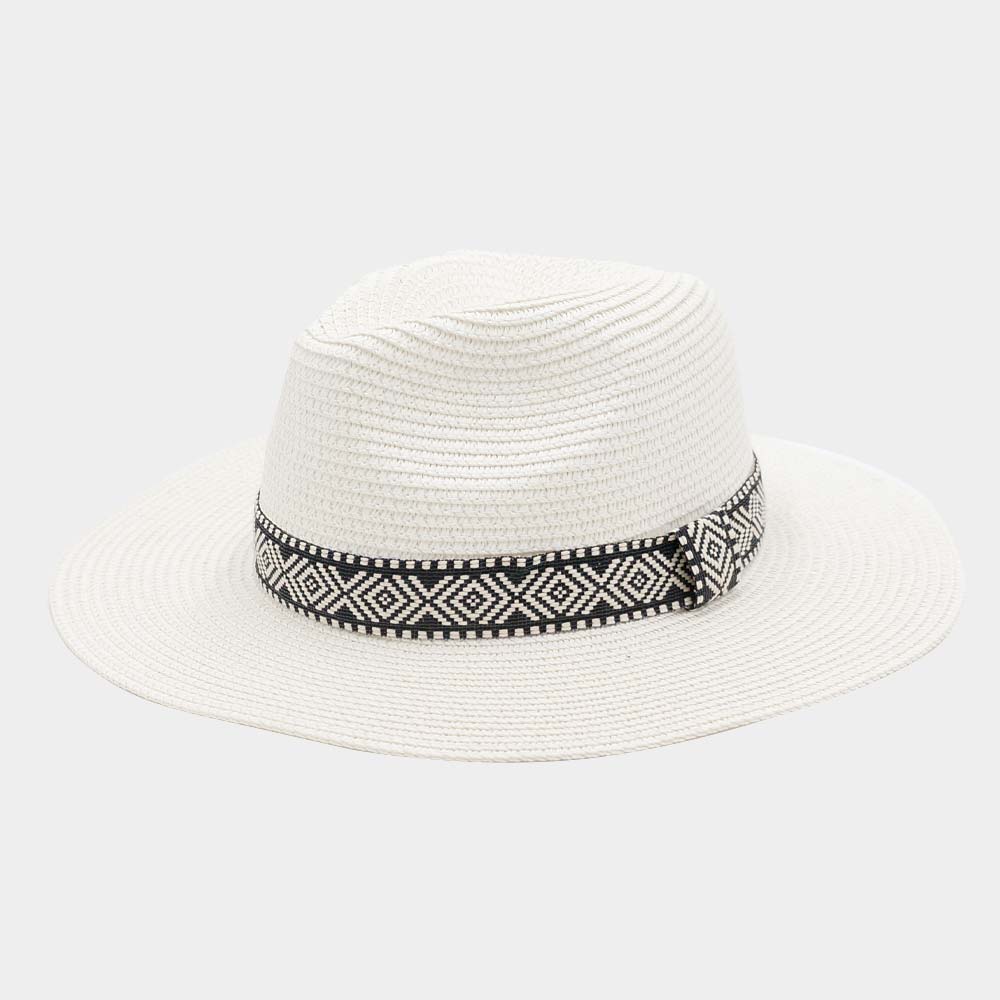 iLLASPARKZ Tribal Band Straw Panama Sun Hat