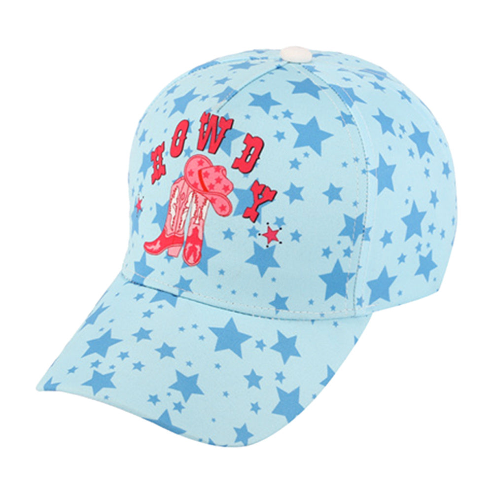 iLLASPARKZ Howdy Cowboy Boots Pointed Star Pattern Printed Baseball Cap