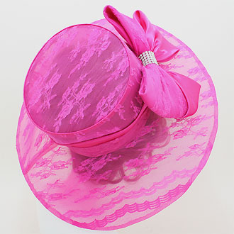 iLLASPARKZ Laced Bow Polyester Dressy Hat