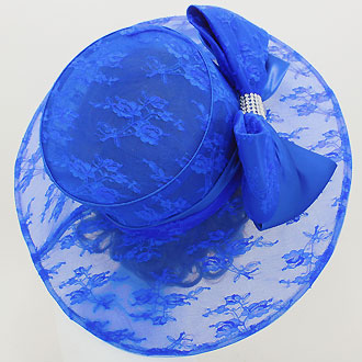 iLLASPARKZ Laced Bow Polyester Dressy Hat