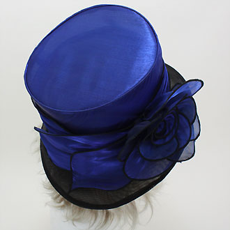 iLLASPARKZ Short Brim Polyester Flower Dressy Hat