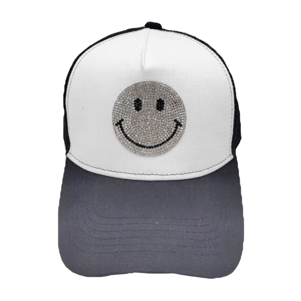 iLLASPARKZ Bling Smile Accented Mesh Back Baseball Cap