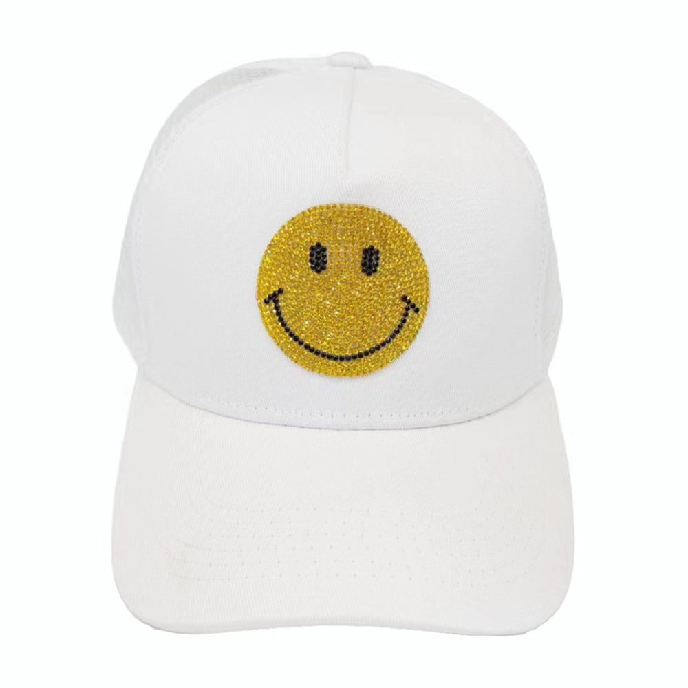 iLLASPARKZ Bling Smile Accented Mesh Back Baseball Cap