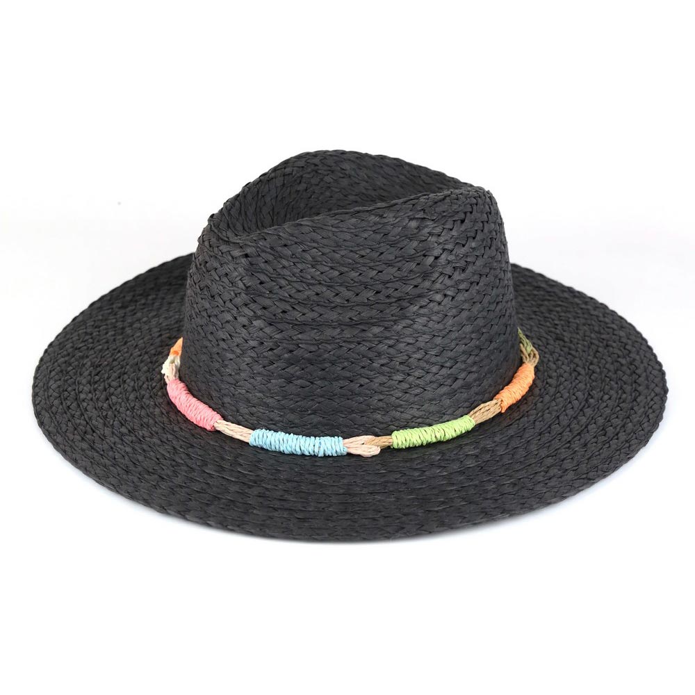 iLLASPARKZ Multi Color Straw Band Straw Hat