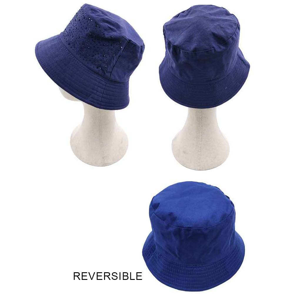 iLLASPARKZ Bling Solid Reversible Bucket Hat