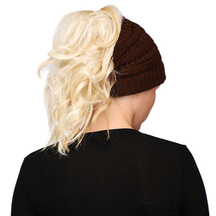 iLLASPARKZ Solid Stretchy Hole Knitted Beanie