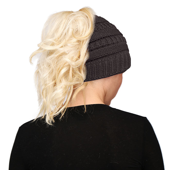 iLLASPARKZ Solid Stretchy Hole Knitted Beanie