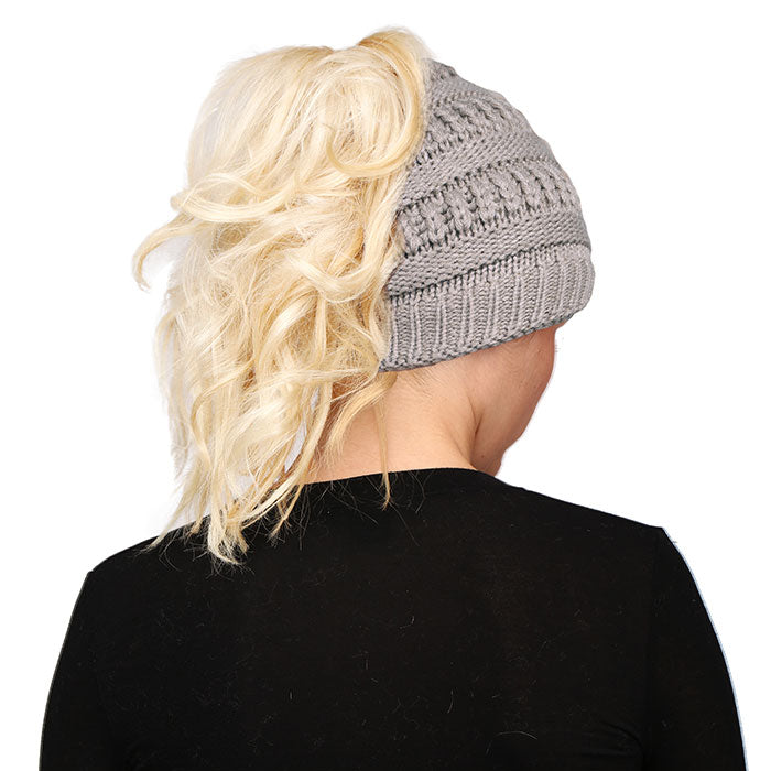 iLLASPARKZ Solid Stretchy Hole Knitted Beanie