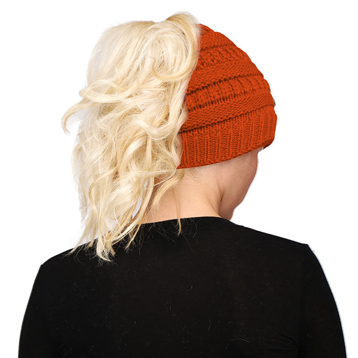 iLLASPARKZ Solid Stretchy Hole Knitted Beanie