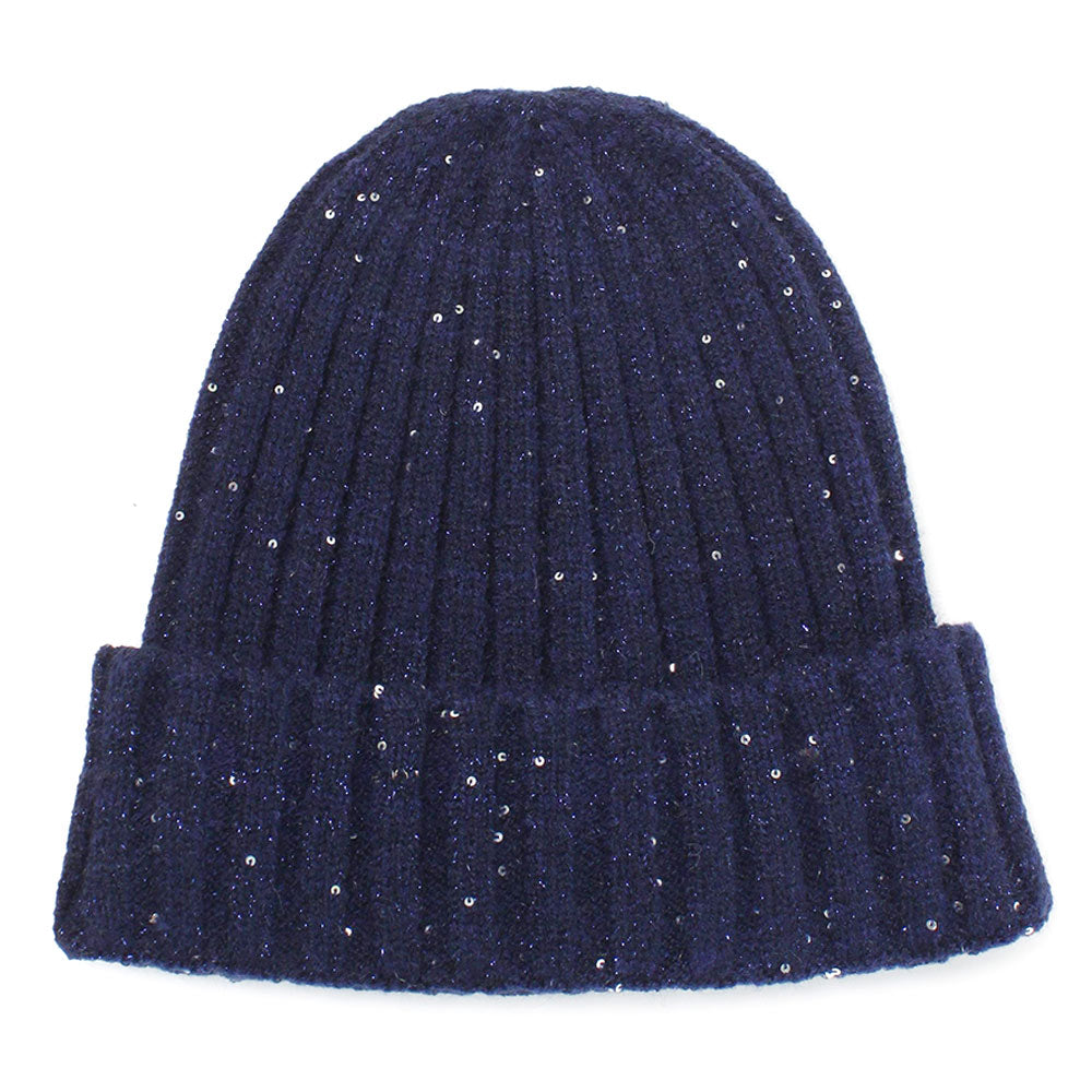 iLLASPARKZ Sequin Knit Beanie Hat