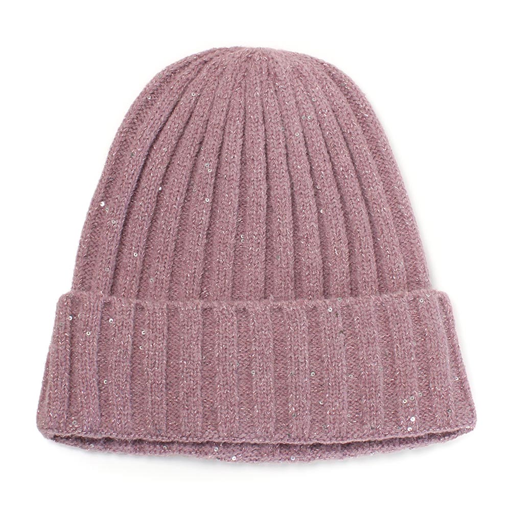 iLLASPARKZ Sequin Knit Beanie Hat