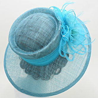 iLLASPARKZ Sinamay Organza Flower Dressy Summer Hat