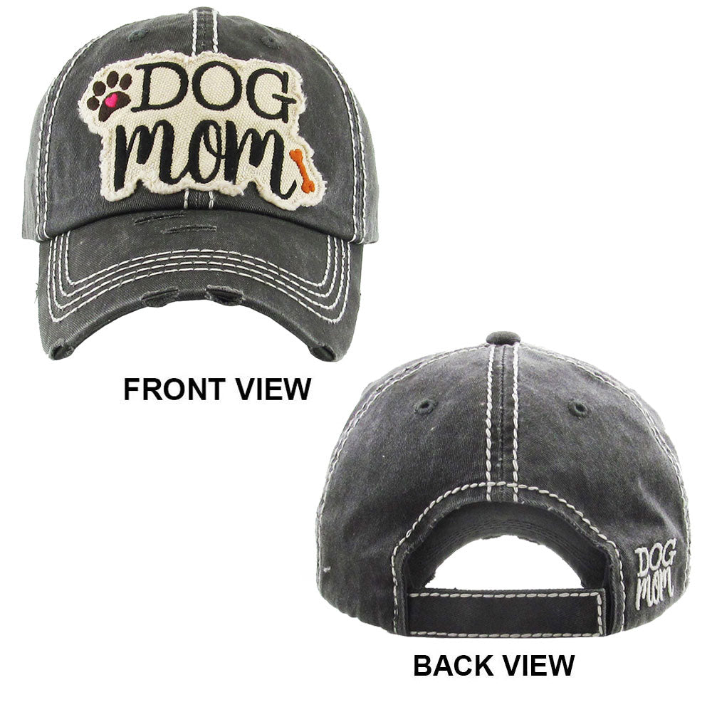 iLLASPARKZ DOG mom Vintage Baseball Cap