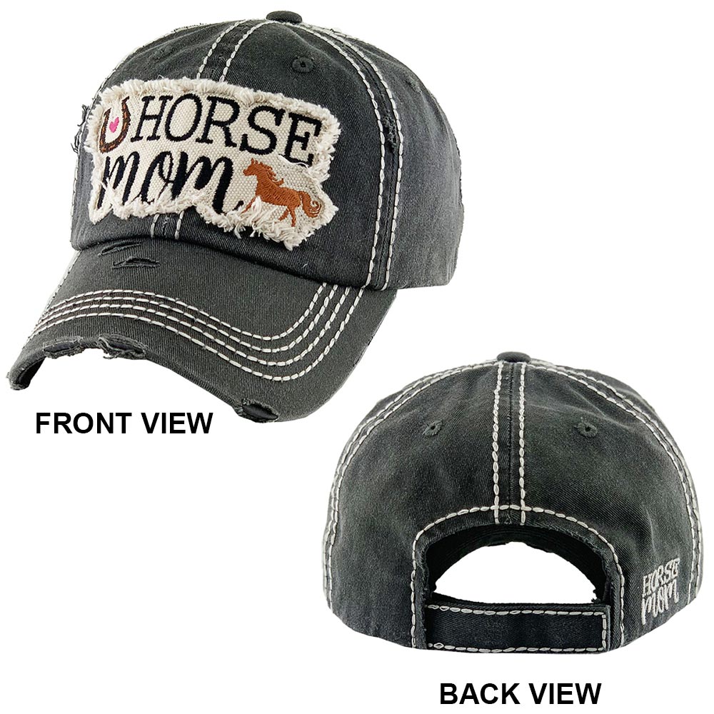 iLLASPARKZ Horse mom Horseshoe Vintage Baseball Cap