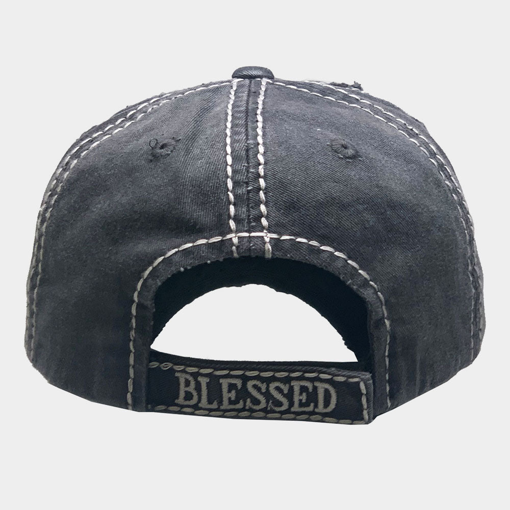 iLLASPARKZ Sunflower Blessed Vintage Baseball Cap