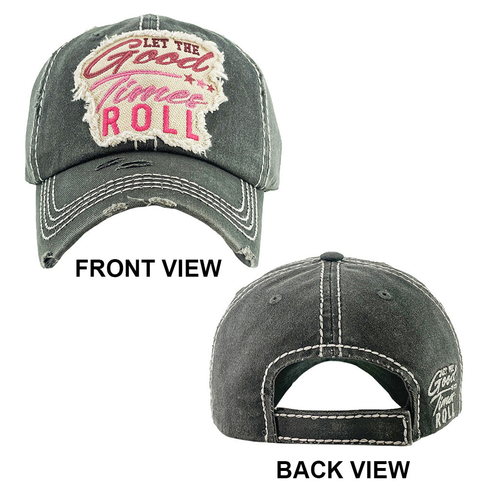 iLLASPARKZ LET THE Good Times ROLL Triple Star Vintage Baseball Cap