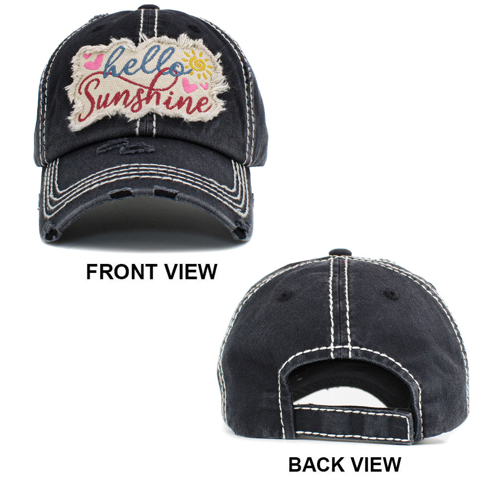 iLLASPARKZ HELLO SUNSHINE Vintage Baseball Cap