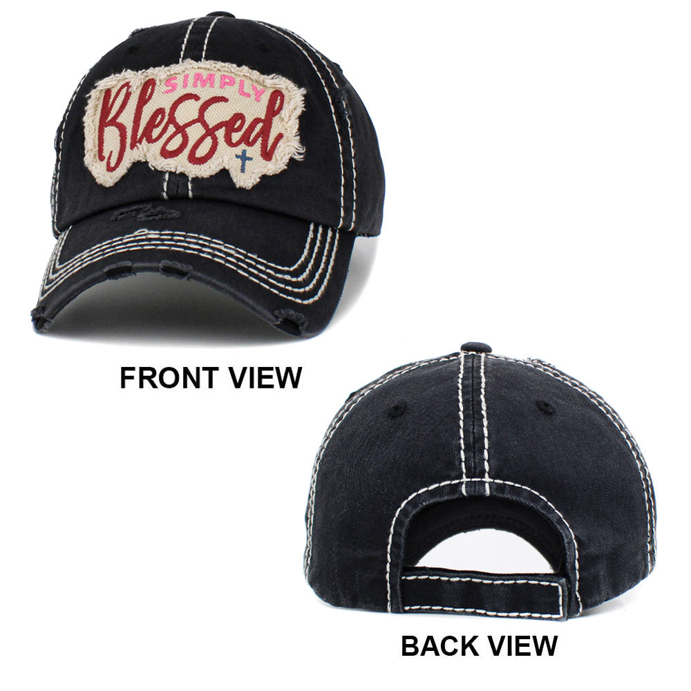 iLLASPARKZ SIMPLY BLESSED Vintage Baseball Cap