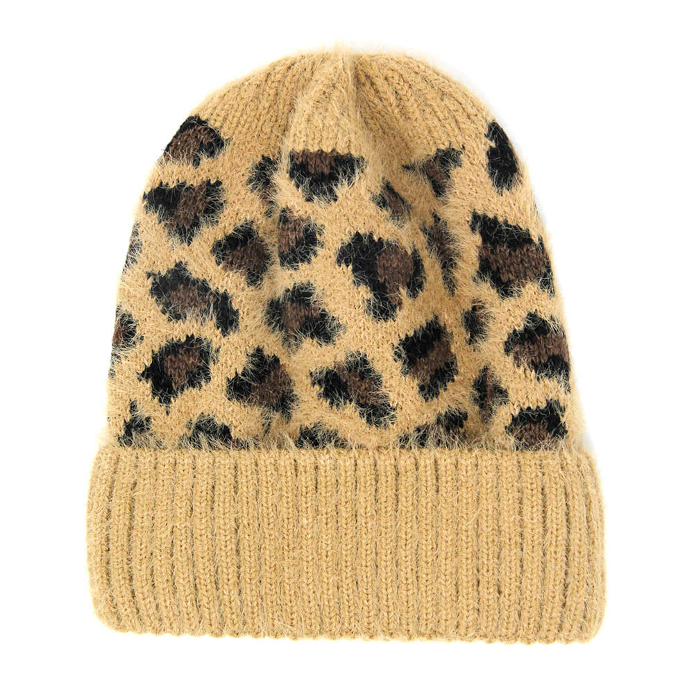 iLLASPARKZ Leopard Pattern Beanie Hat