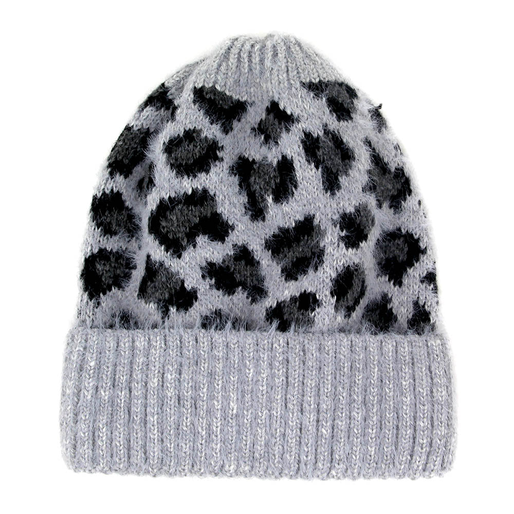 iLLASPARKZ Leopard Pattern Beanie Hat