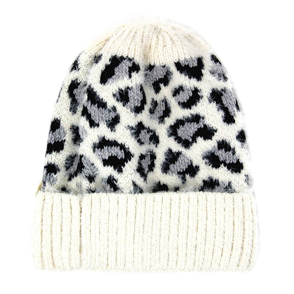 iLLASPARKZ Leopard Pattern Beanie Hat