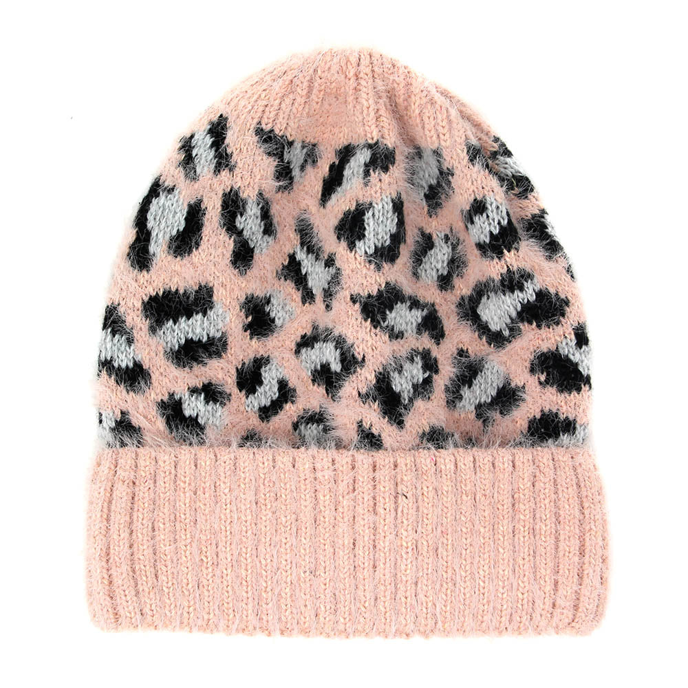 iLLASPARKZ Leopard Pattern Beanie Hat