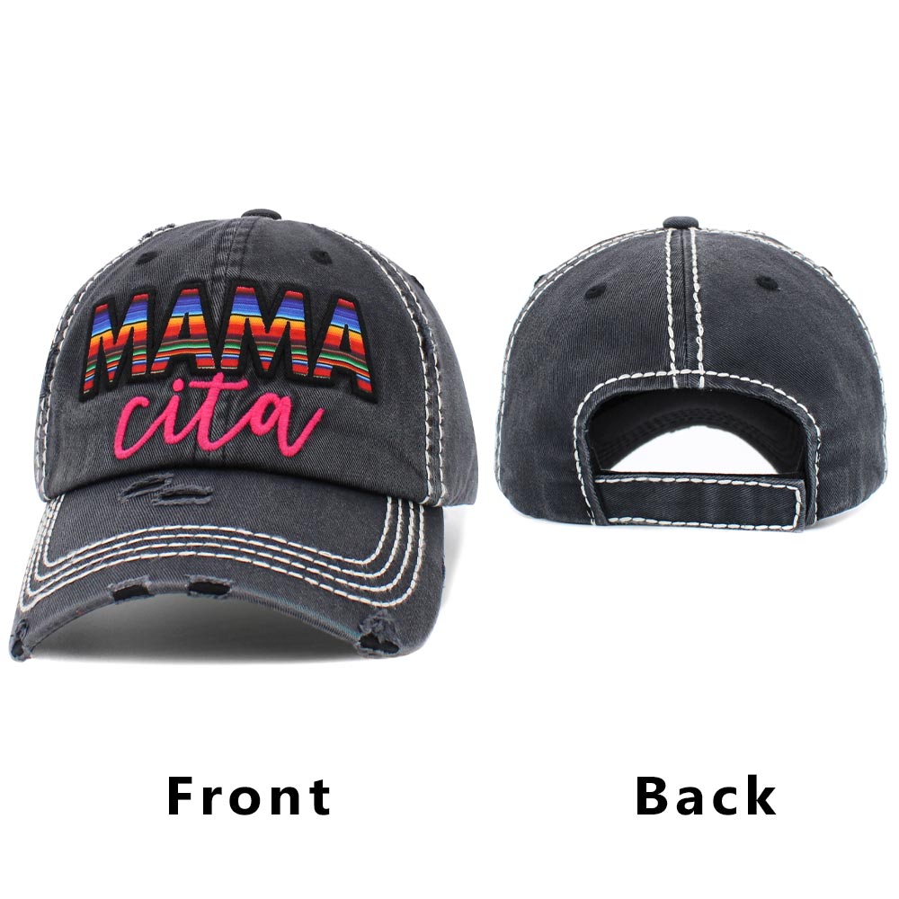 iLLASPARKZ Serape MAMA CITA Message Vintage Baseball Cap