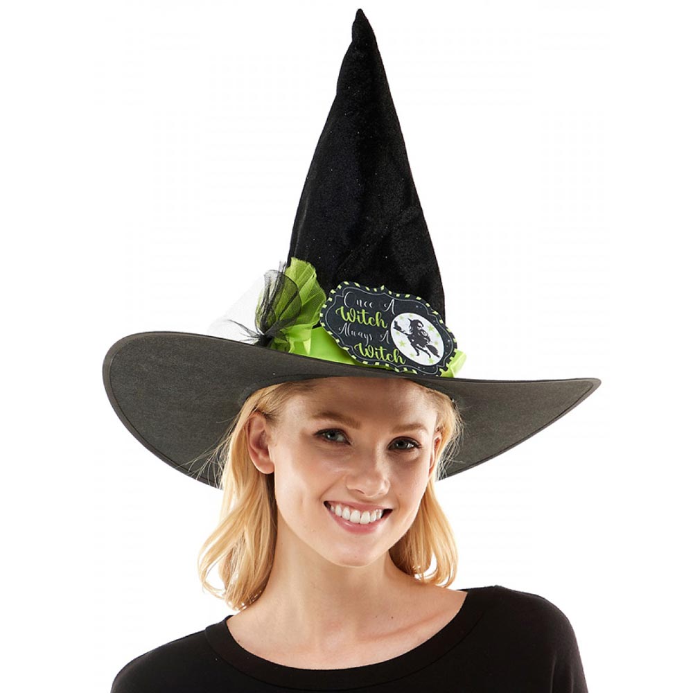 iLLASPARKZ Trick Or Treat Message Halloween Witch Hat