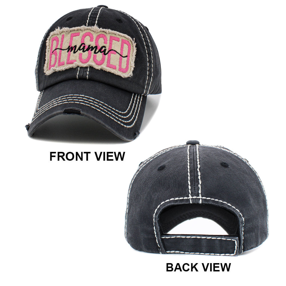 iLLASPARKZ Blessed Mama Message Vintage Baseball Cap