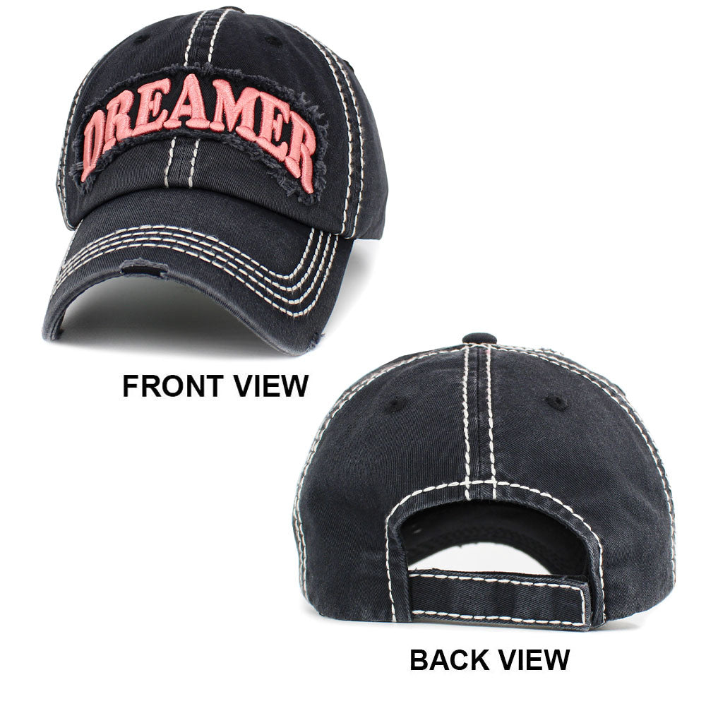 iLLASPARKZ Dreamer Message Vintage Baseball Cap