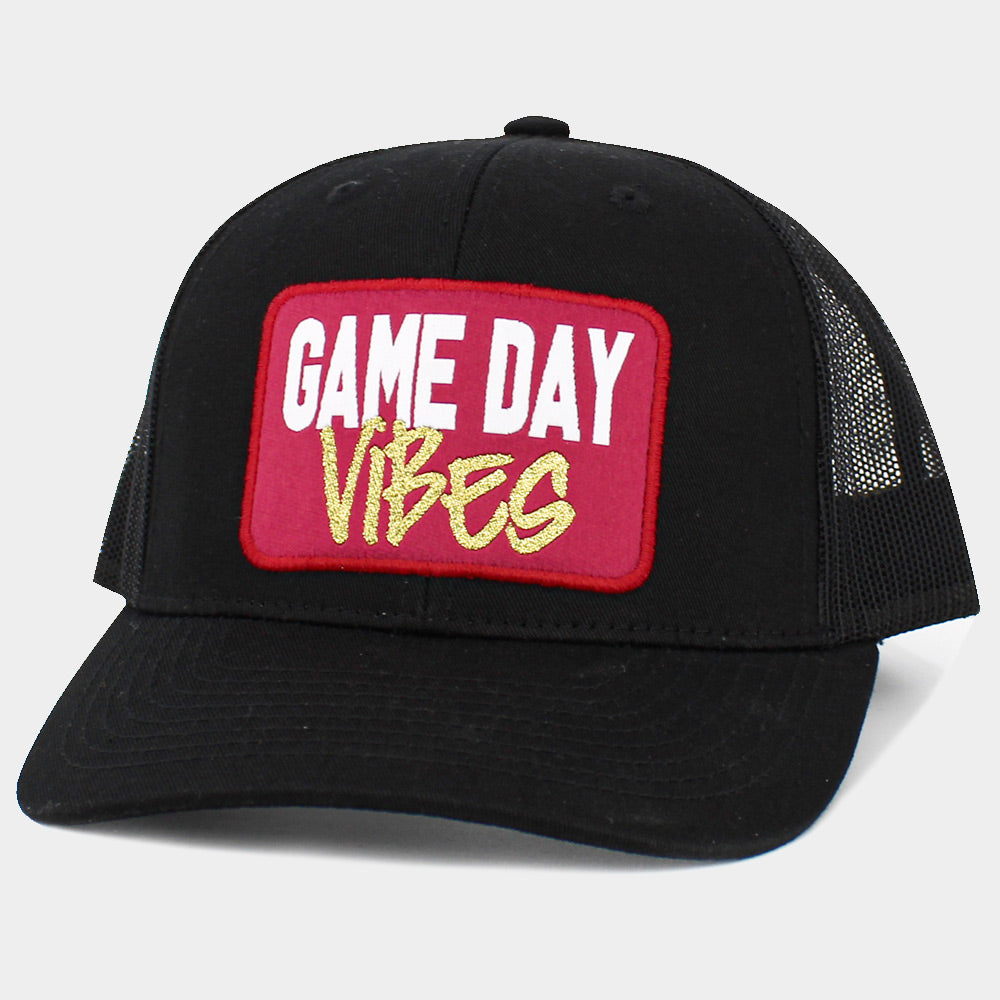 iLLASPARKZ Game Day Vibes Message Mesh Back Baseball Cap