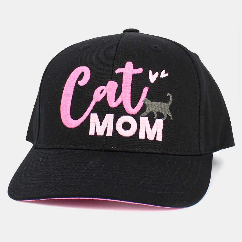 iLLASPARKZ Cat Mom Message Baseball Cap