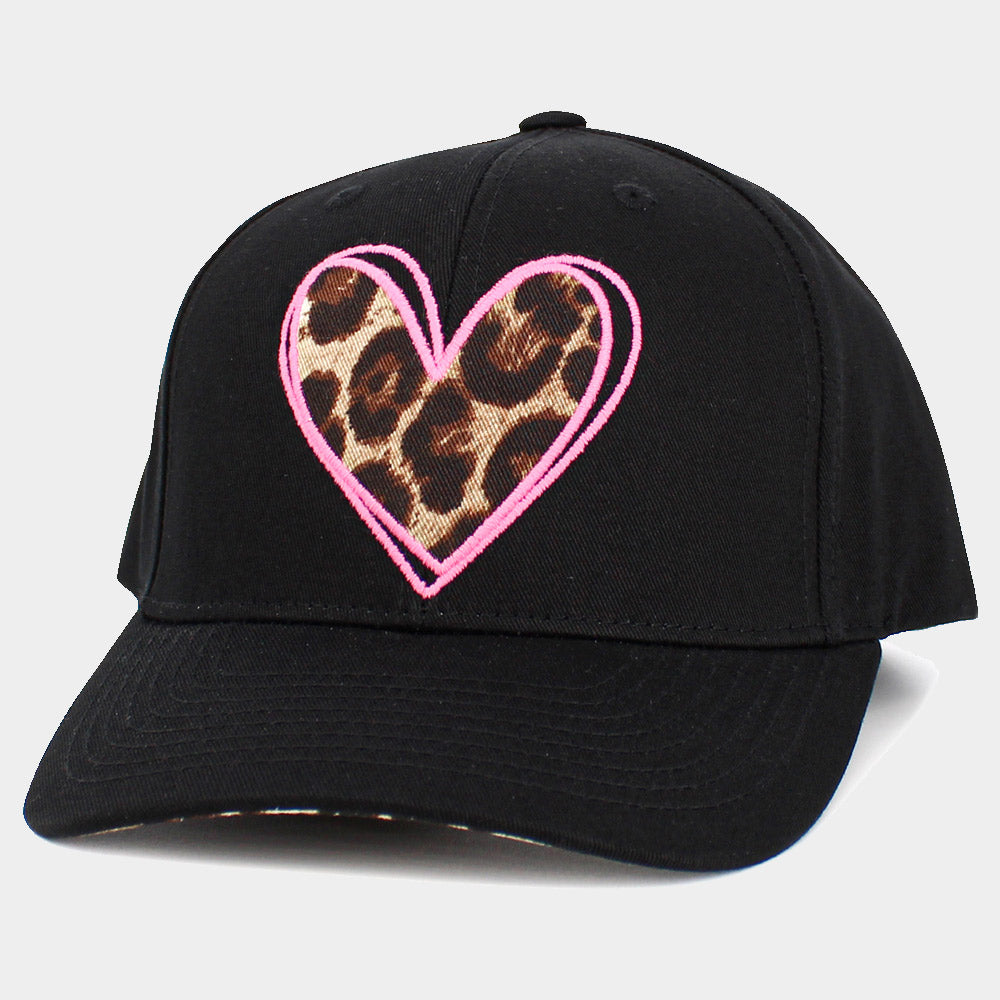 iLLASPARKZ Leopard Heart Front Baseball Cap