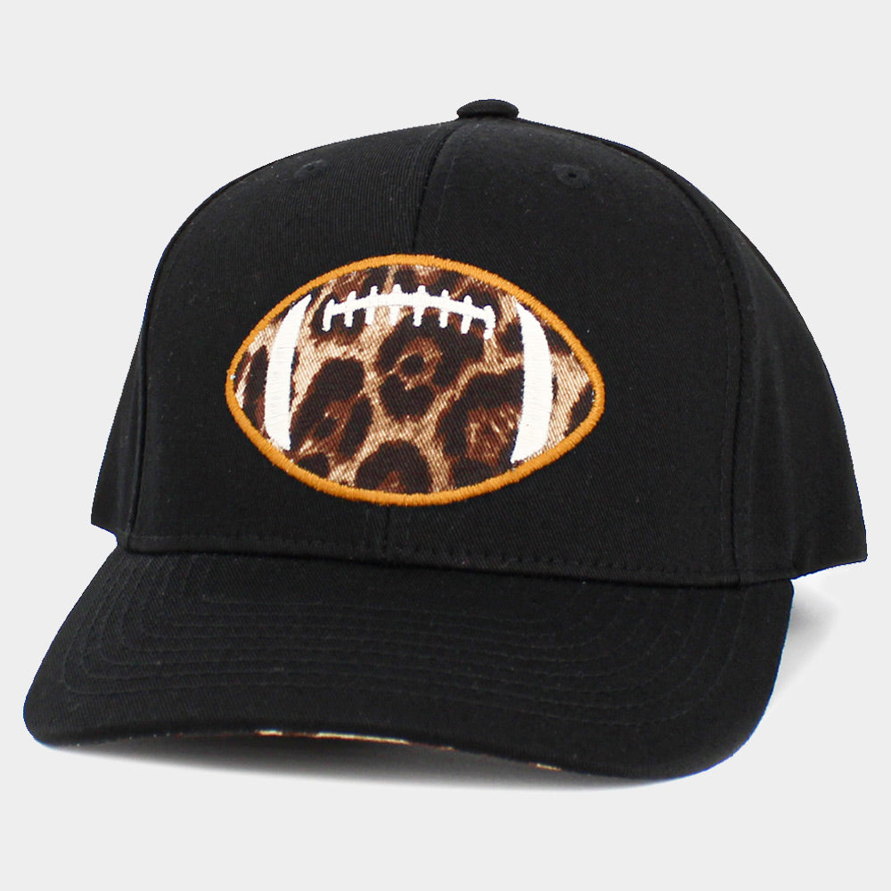 iLLASPARKZ Leopard Football Ball Front Baseball Cap