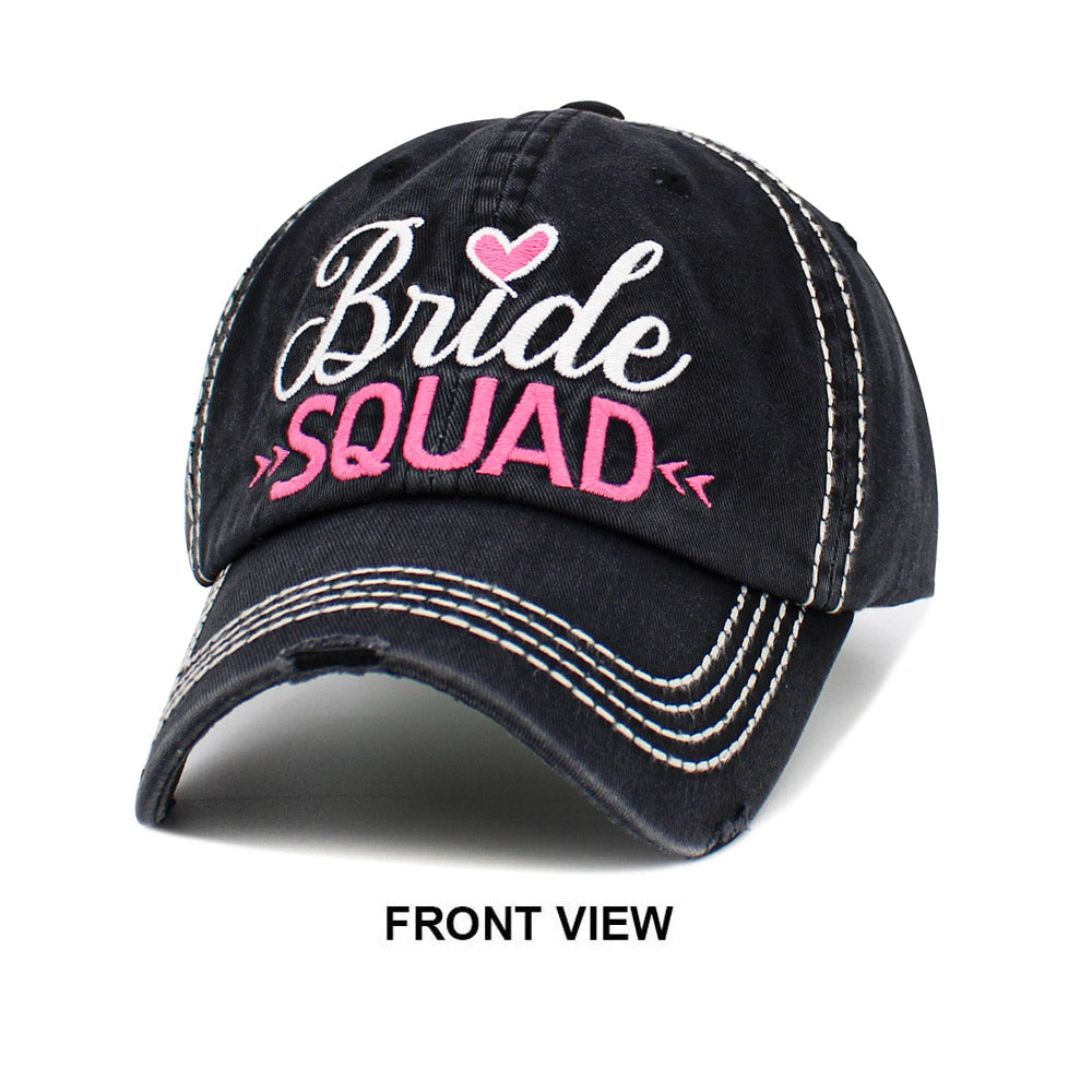 iLLASPARKZ Bride Squad Message Vintage Baseball Cap