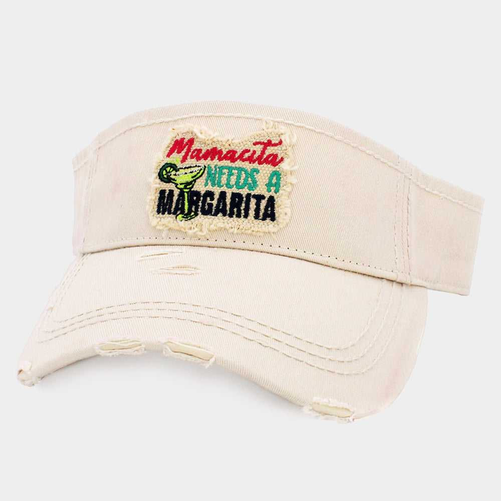 iLLASPARKZ Mamacita Needs A Margarita Vintage Visor Hat