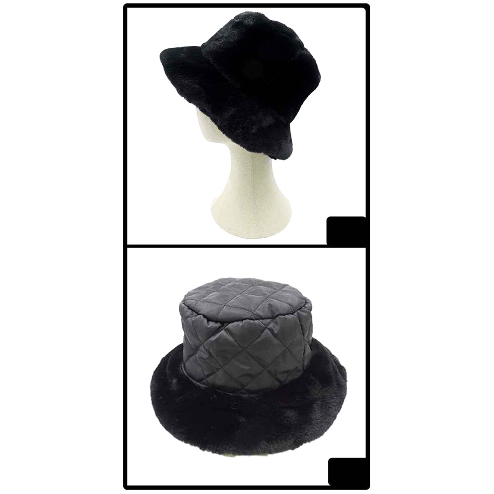 iLLASPARKZ Soft Faux Fur Bucket Hat