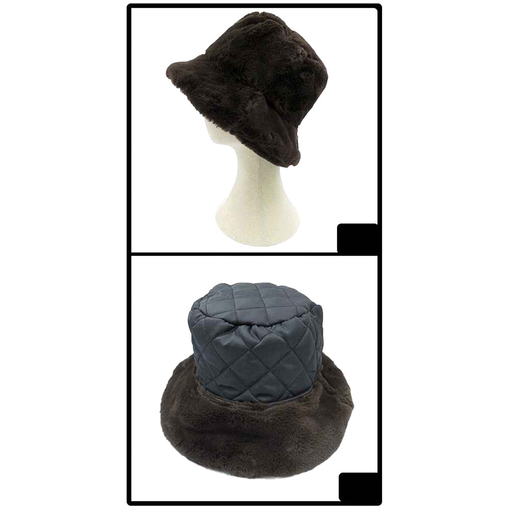 iLLASPARKZ Soft Faux Fur Bucket Hat