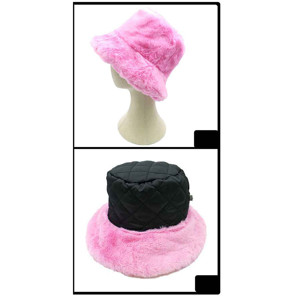 iLLASPARKZ Soft Faux Fur Bucket Hat