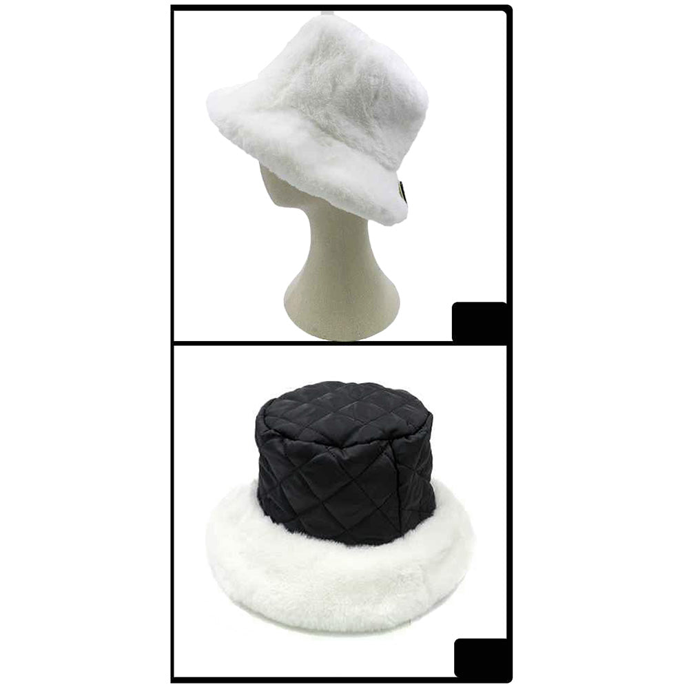 iLLASPARKZ Soft Faux Fur Bucket Hat