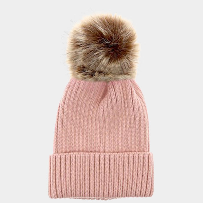 iLLASPARKZ Soft Knit Faux Pom Pom Beanie Hat