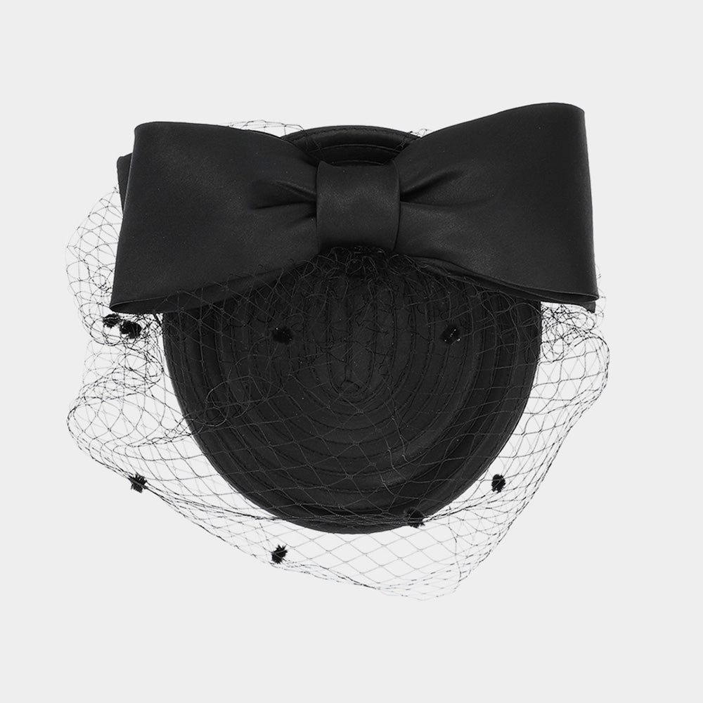 iLLASPARKZ Pillbox Bow Detail Mesh Hat