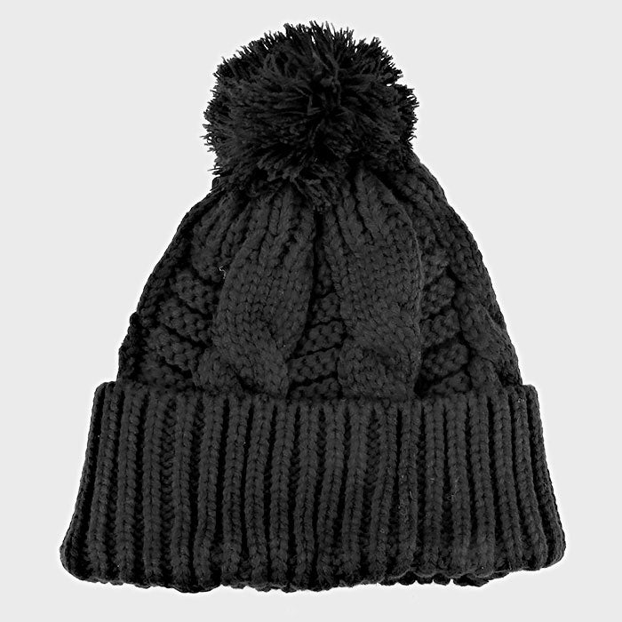 iLLASPARKZ Pom Pom Knit Beanie Hat