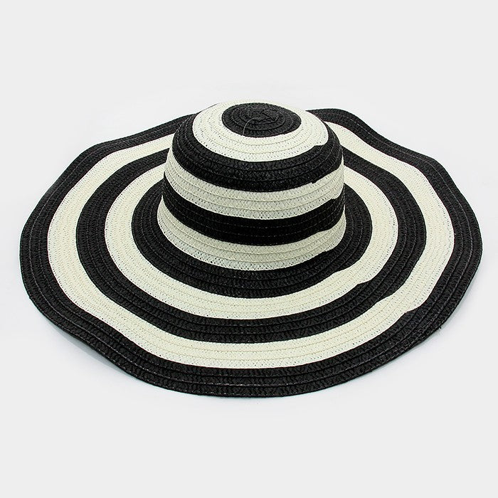 iLLASPARKZ Stripe paper floppy sun hat