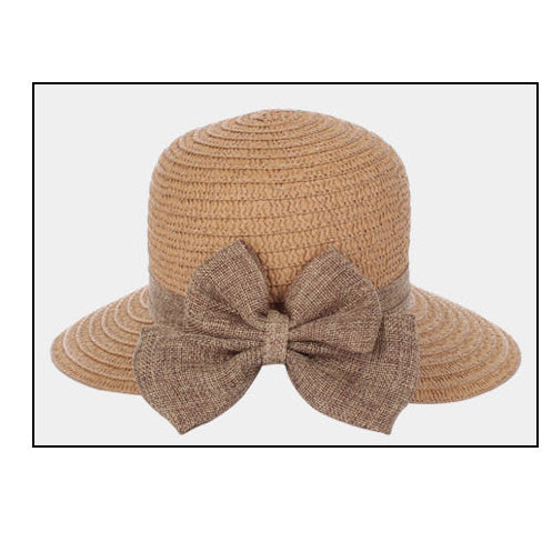 iLLASPARKZ Bow Trim Straw Sun Hat