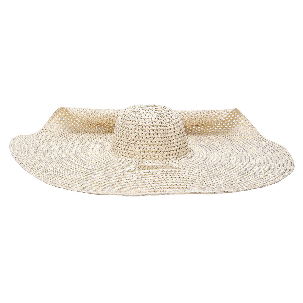 iLLASPARKZ Open Weave Wire Brim Straw Sun Hat