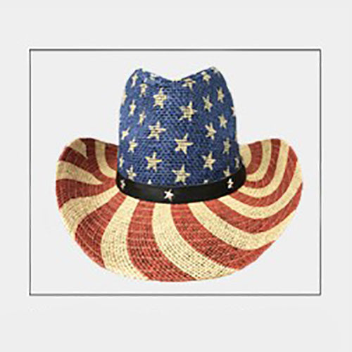 iLLASPARKZ American Flag Faux Leather Belt Fedora Hat