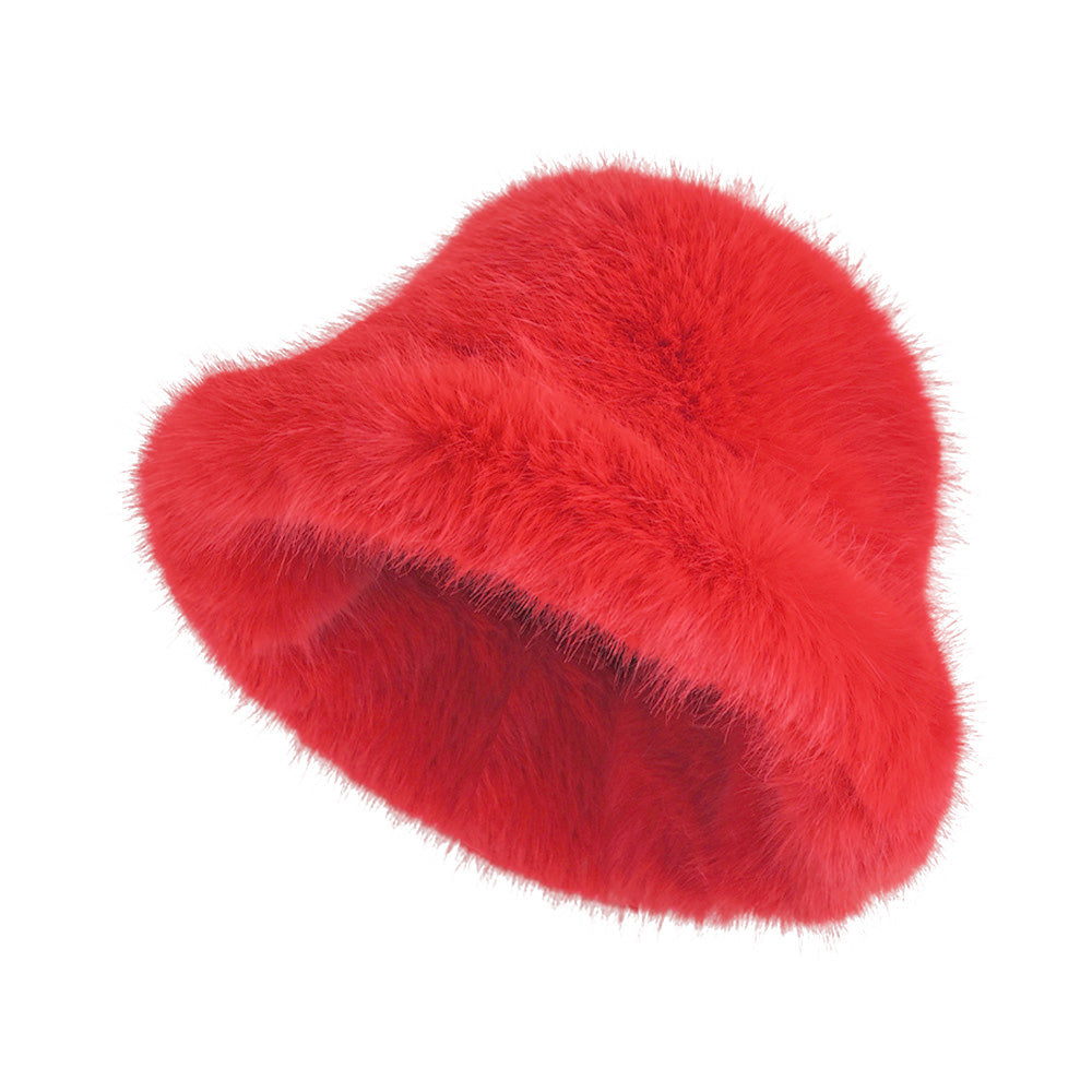 iLLASPARKZ Winter Fluffy Faux Fur Bucket Hat